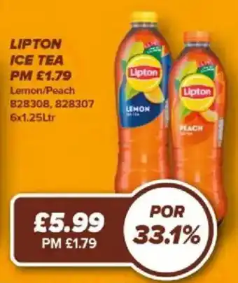 Bestway Lipton ice tea offer