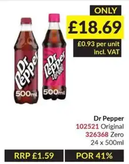 Musgrave MarketPlace Dr Pepper Original Zero offer