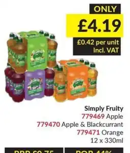 Musgrave MarketPlace Simply Fruity offer