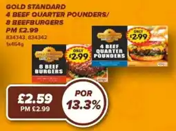 Bestway Gold standard 8 beef burgers offer