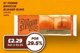 Bestway St pierre brioche burger buns offer
