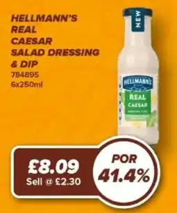 Bestway Hellmann's real caesar salad dressing & dip offer