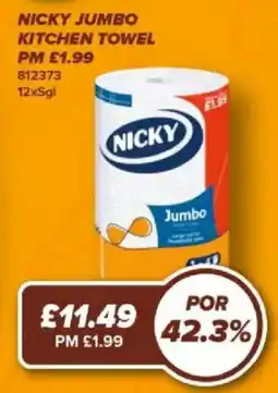 Bestway Nicky jumbo kitchen towel offer