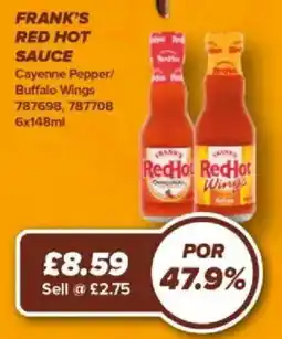 Bestway Frank's red hot sauce offer