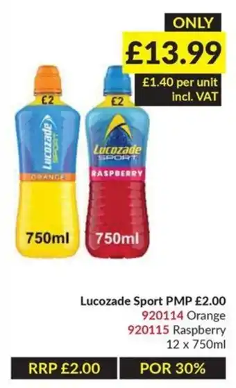 Musgrave MarketPlace Lucozade Sport offer