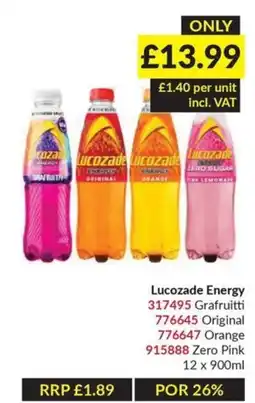 Musgrave MarketPlace Lucozade Energy offer