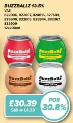 Bestway BuzzBallz ready-to-go cocktails offer