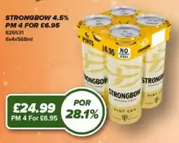 Bestway Strongbow cider offer