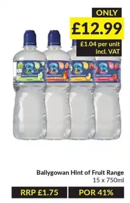 Musgrave MarketPlace Ballygowan Hint of Fruit Range offer