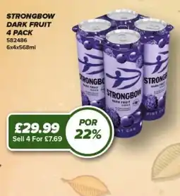 Bestway Strongbow dark fruit cider offer
