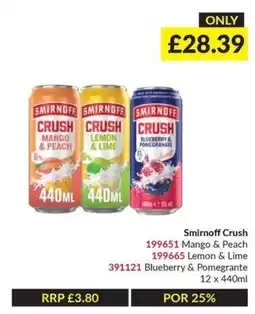 Musgrave MarketPlace Smirnoff crush offer
