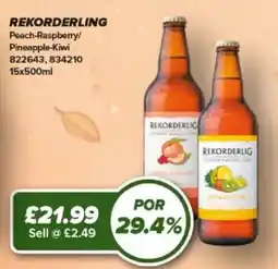 Bestway Rekorderlig peach raspberry offer