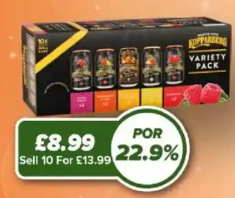 Bestway Kopparberg variety pack offer