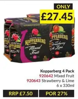 Musgrave MarketPlace Kopparberg mixed fruit offer