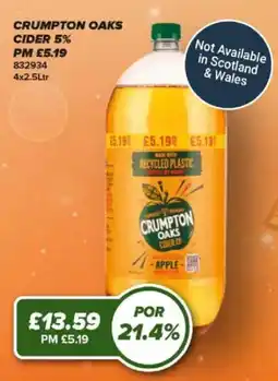 Bestway Crumpton oaks cider offer