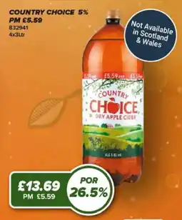 Bestway Country choice dry apple cider offer