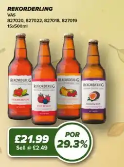 Bestway Rekorderlig cider offer