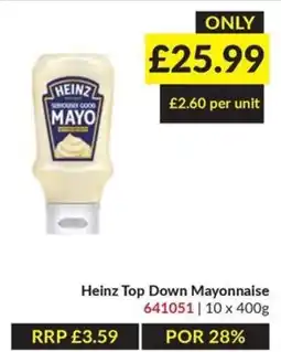 Musgrave MarketPlace Heinz top down mayonnaise offer