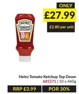 Musgrave MarketPlace Heinz tomato ketchup top down offer