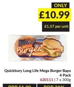 Musgrave MarketPlace Quickbury long life mega burger baps offer