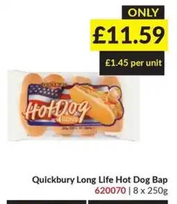 Musgrave MarketPlace Quickbury long life hot dog bap offer