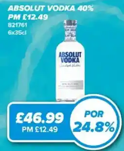 Bestway Absolut vodka offer