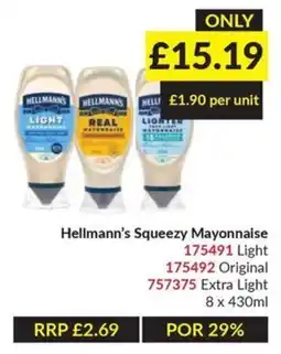 Musgrave MarketPlace Hellmann's Squeezzy Mayonnaise offer