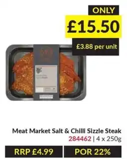 Musgrave MarketPlace Meat Market Salt & Chilli Sizzle Steak offer