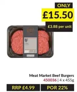 Musgrave MarketPlace Meat Market Beef Burgers offer