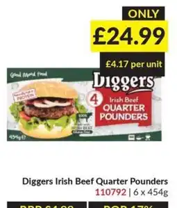 Musgrave MarketPlace Diggers irish beef quarter pounders offer