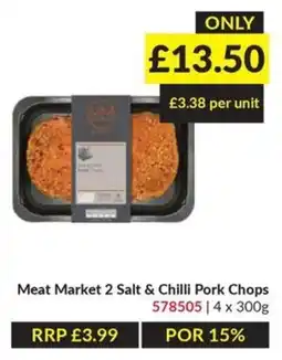 Musgrave MarketPlace Meat Market 2 Salt & Chilli Pork Chops offer