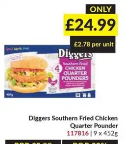 Musgrave MarketPlace Diggers southern fried chicken quarter pounder offer