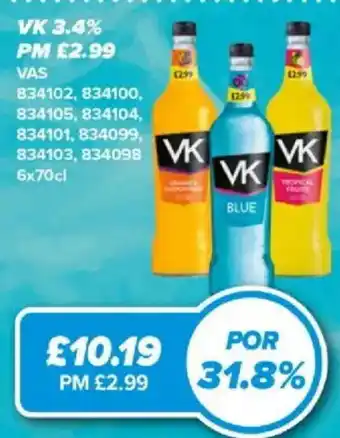 Bestway Vk soft drink offer