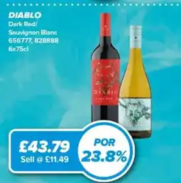 Bestway Diablo dark red/ sauvignon blanc offer