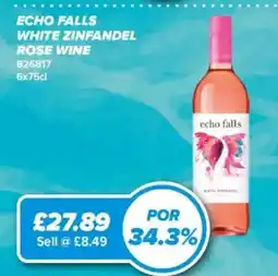 Bestway Echo Falls white zinfandel rose wine offer