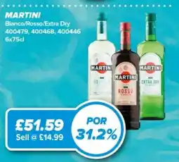 Bestway Martini Bianco Rosso Extra Dry offer