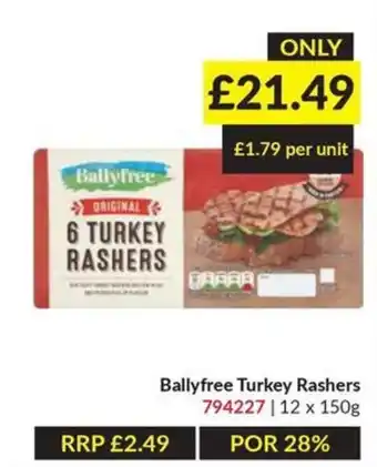 Musgrave MarketPlace Ballyfree turkey rashers offer