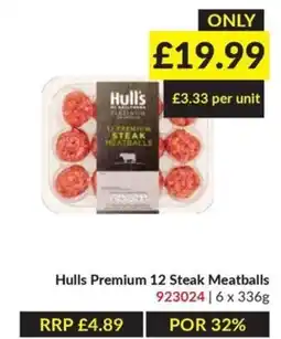 Musgrave MarketPlace Hulls premium 12 steak meatballs offer