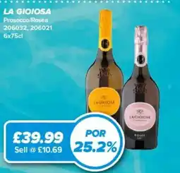 Bestway La Gioiosa prosecco offer