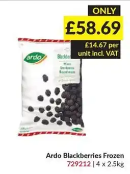 Musgrave MarketPlace Ardo Blackberries Frozen offer