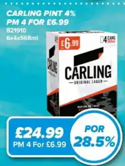 Bestway Carling original lager offer