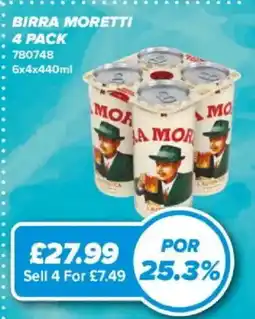 Bestway Birra Moretti offer