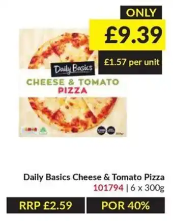 Musgrave MarketPlace Daily Basics Cheese & Tomato Pizza offer