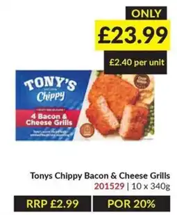 Musgrave MarketPlace Tony's Chippy Bacon & Cheese Grills offer