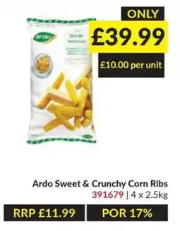 Musgrave MarketPlace Ardo sweet & crunchy corn ribs offer