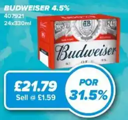 Bestway Budweiser offer