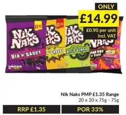Musgrave MarketPlace Nik Naks PMP Range offer