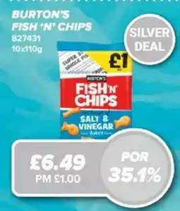 Bestway Burton's fish 'n' chips offer