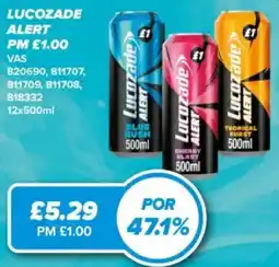 Bestway Lucozade alert offer