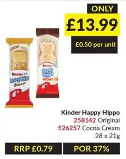 Musgrave MarketPlace Kinder Happy Hippo offer